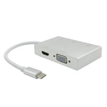 Adattatore Hub USB-C 5 in 1 HDMI VGA 3xUSB3.0