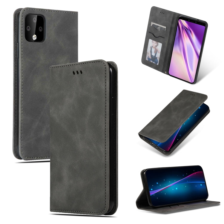 Retro Skin Feel Business Custodia in pelle a vibrazione orizzontale magnetica per Google Pixel 4XL, For Google Pixel 4XL
