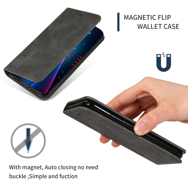 Retro Skin Feel Business Custodia in pelle a vibrazione orizzontale magnetica per Google Pixel 4XL, For Google Pixel 4XL