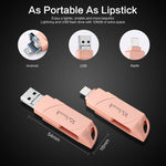 Richwell DXZ66 USB Flash Disk 16G 3 in 1 Micro USB + 8 pin + USB 3.0 compatibile con iPhone e IOS