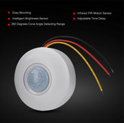 Interruttore sensore movimento PIR 12V 360° per LED