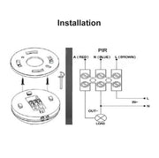 Interruttore sensore movimento PIR 12V 360° per LED