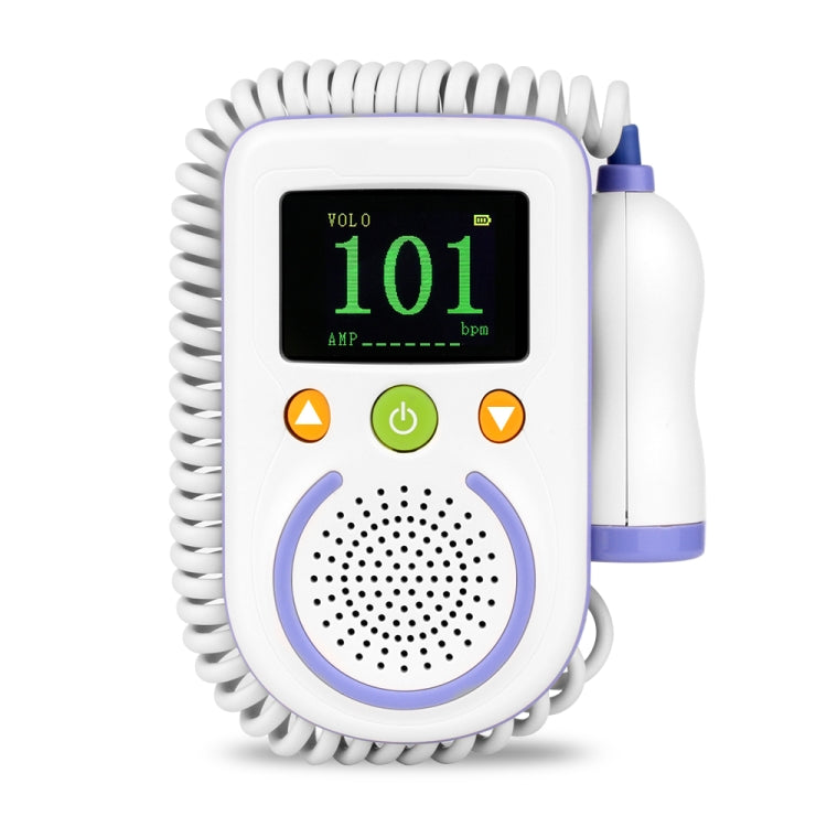 A100D Digitale Doppler Fetale Ad Ultrasuoni Rilevatore di Battito Cardiaco Del Bambino Monitor Stetoscopio Doppler Fetale Tascabile Prenatale Ricaricabile