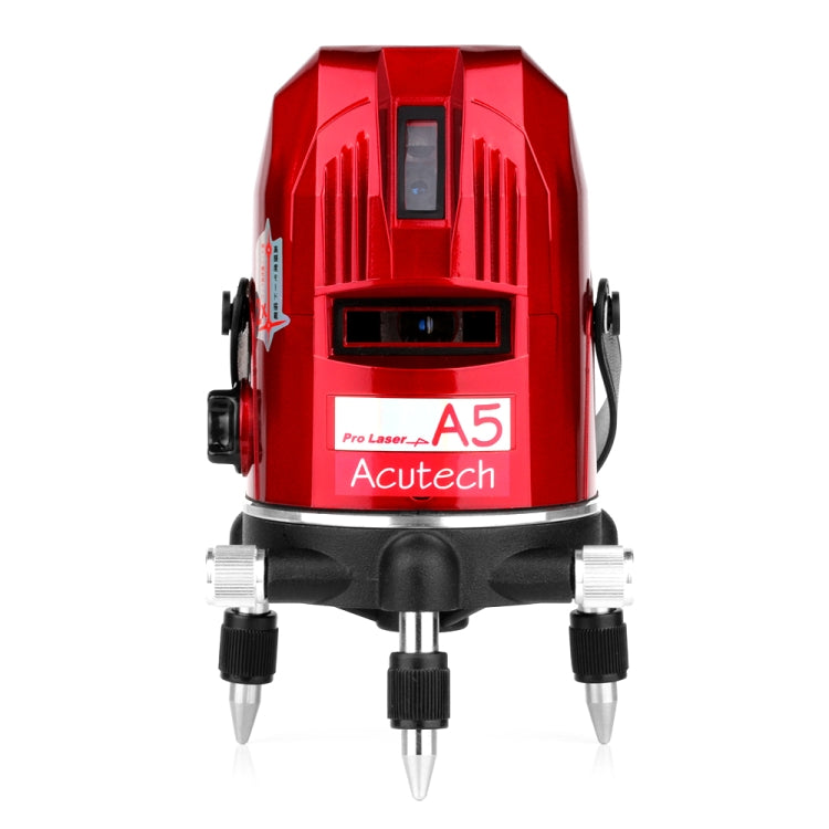 Livello laser A5 2 ~ 5 linee Linea raggio rosso Livello rotativo a 360 gradi Autolivellante Orizzontale e verticale Disponibile Livello laser linea automatica