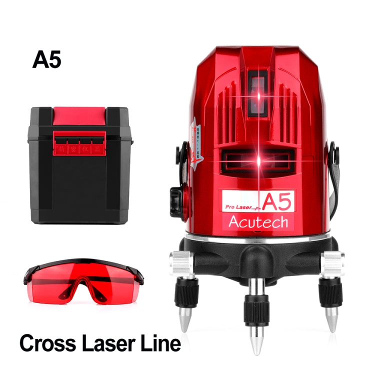 Livello laser rotativo A5 2-5 linee raggio rosso autolivellante