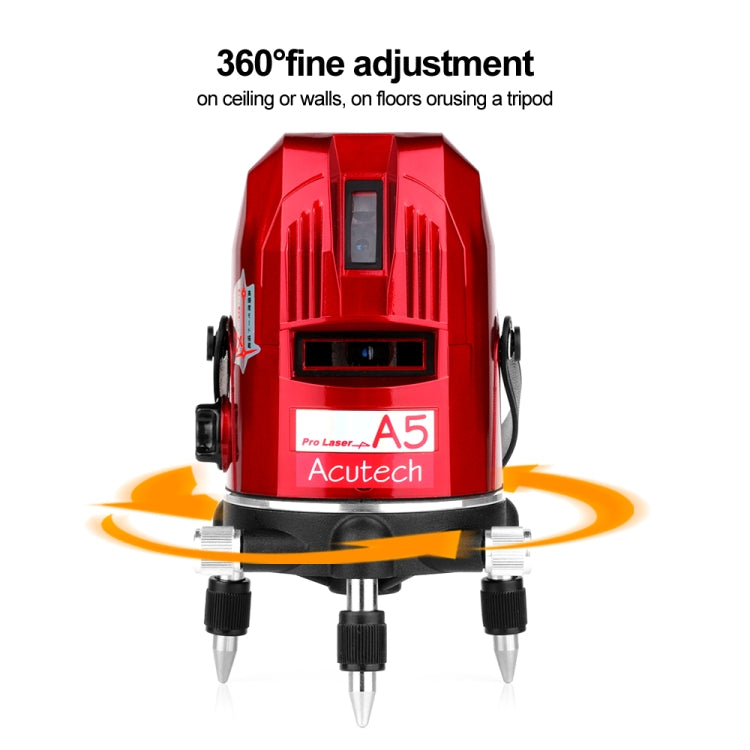 Livello laser rotativo A5 2-5 linee raggio rosso autolivellante