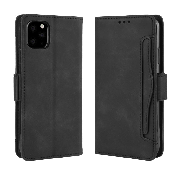 Custodia in pelle modello pelle di vitello stile portafoglio per iPhone XIR 2019, con slot per schede separato, For iPhone 11