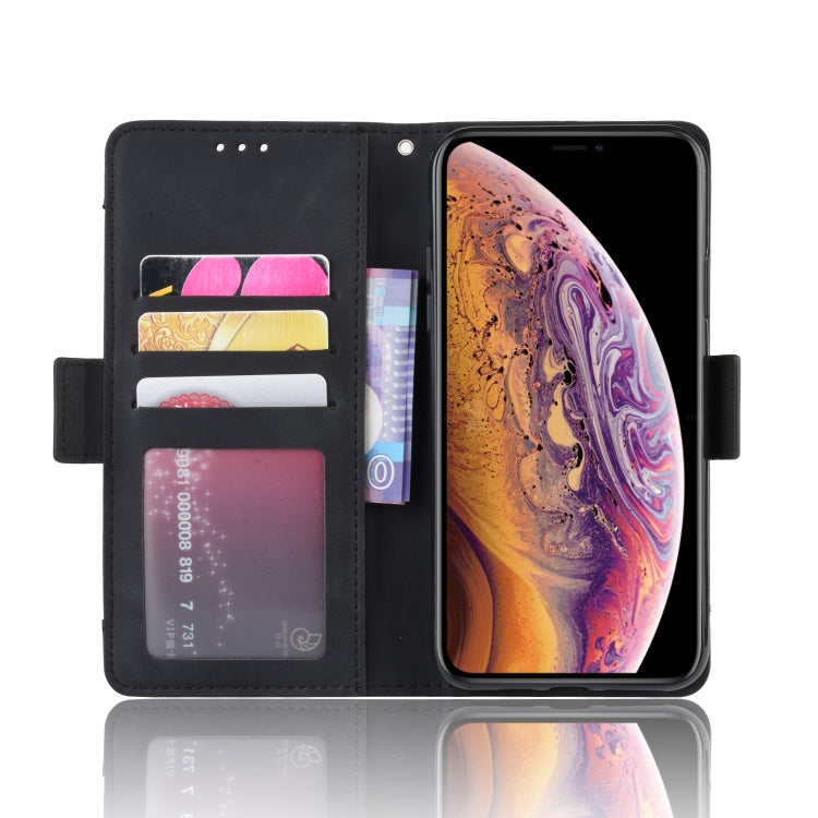 Custodia in pelle modello pelle di vitello stile portafoglio per iPhone XIR 2019, con slot per schede separato, For iPhone 11