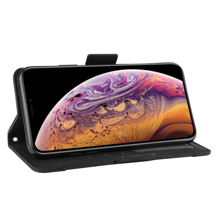 Custodia in pelle modello pelle di vitello stile portafoglio per iPhone XIR 2019, con slot per schede separato, For iPhone 11