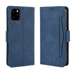 Custodia in pelle modello pelle di vitello stile portafoglio per iPhone XIR 2019, con slot per schede separato, For iPhone 11