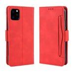 Custodia in pelle modello pelle di vitello stile portafoglio per iPhone XIR 2019, con slot per schede separato, For iPhone 11