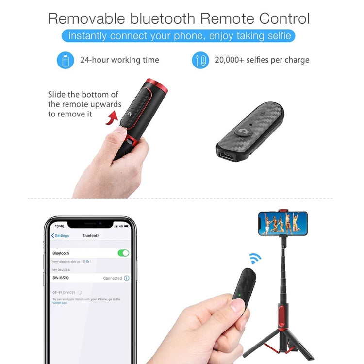 Supporto per cellulare con telecomando per selfie stick portatile M18