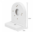 Supporto da parete angolo retto in plastica 3,5"