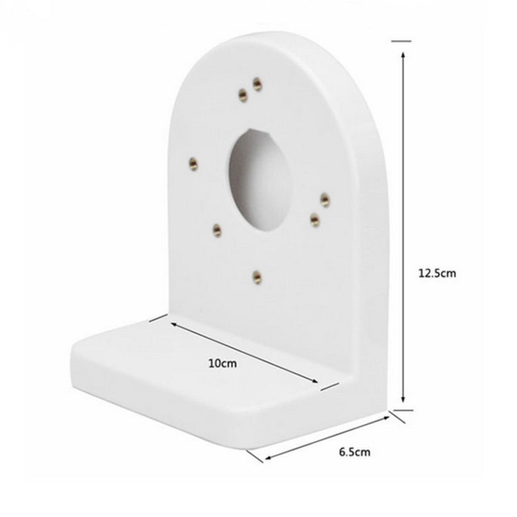 Supporto da parete angolo retto in plastica 3,5"