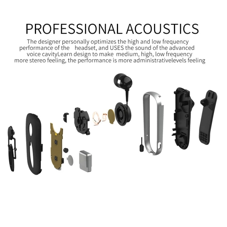 K36 Stereo Wireless Bluetooth Headset Le chiamate ricordano le vibrazioni Usura Clip Driver Auriculares Auricolare