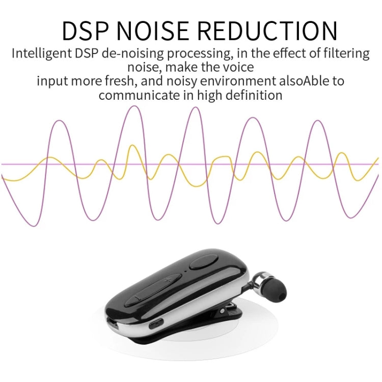 K36 Stereo Wireless Bluetooth Headset Le chiamate ricordano le vibrazioni Usura Clip Driver Auriculares Auricolare