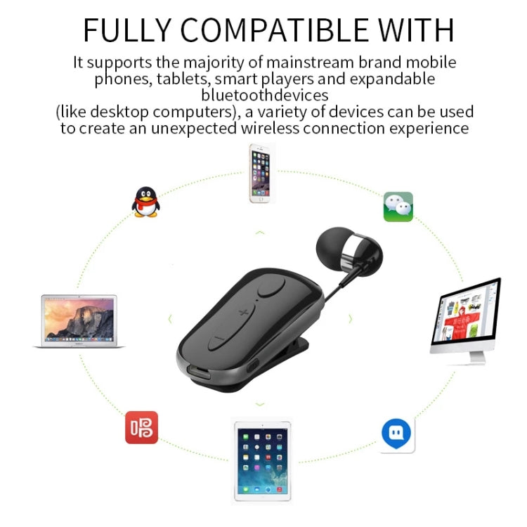 K36 Stereo Wireless Bluetooth Headset Le chiamate ricordano le vibrazioni Usura Clip Driver Auriculares Auricolare