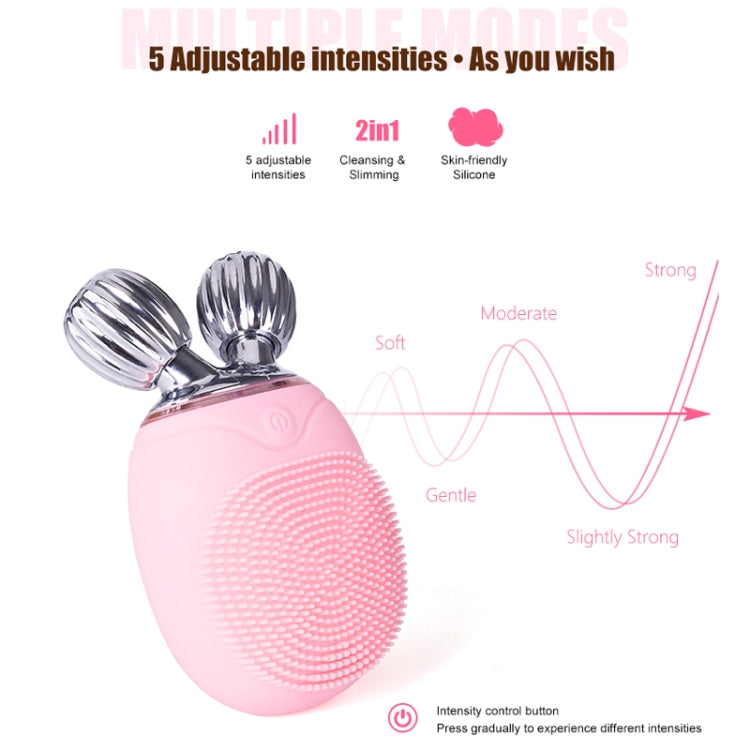 Duosi Spazzola elettrica per pulizia viso in silicone