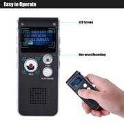 SK-012 8GB Registratore vocale USB Dittafono professionale Audio digitale con lettore MP3 WAV Registrazione funzione VAR, SK-012 8GB