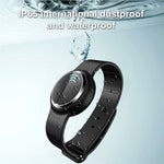 Ultrasuoni Repellente per zanzare Braccialetto elettronico repellente per zanzare Orologio portatile per esterni Repellente per zanzare, Black, White