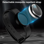 Ultrasuoni Repellente per zanzare Braccialetto elettronico repellente per zanzare Orologio portatile per esterni Repellente per zanzare, Black, White