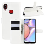 Custodia in pelle flip orizzontale per Galaxy A10s Litchi Texture, con portafoglio, supporto e slot per carte, For Galaxy A10s