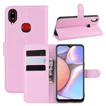Custodia in pelle flip orizzontale per Galaxy A10s Litchi Texture, con portafoglio, supporto e slot per carte, For Galaxy A10s