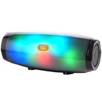 T&G TG165 5W * 2 Altoparlante portatile senza fili Altoparlante con luce lampeggiante a LED danzante Mp3 AUX USB Radio FM Subwoofer stereo