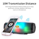 T&G TG165 5W * 2 Altoparlante portatile senza fili Altoparlante con luce lampeggiante a LED danzante Mp3 AUX USB Radio FM Subwoofer stereo