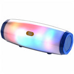 T&G TG165 5W * 2 Altoparlante portatile senza fili Altoparlante con luce lampeggiante a LED danzante Mp3 AUX USB Radio FM Subwoofer stereo