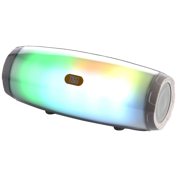 T&G TG165 5W * 2 Altoparlante portatile senza fili Altoparlante con luce lampeggiante a LED danzante Mp3 AUX USB Radio FM Subwoofer stereo