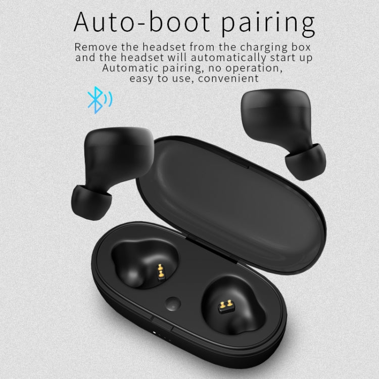 Auricolare Bluetooth TWS-A1 5.0 True Wireless Mini Invisible Sports Auricolari musicali con scatola di ricarica Mic