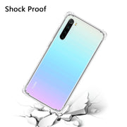 Per Xiaomi Redmi Note 8 Custodia per telefono in TPU trasparente ultrasottile antigoccia a quattro angoli