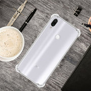 Per Xiaomi Redmi7 Custodia per telefono in TPU trasparente ultrasottile antigoccia a quattro angoli