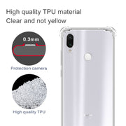 Per Xiaomi Redmi7 Custodia per telefono in TPU trasparente ultrasottile antigoccia a quattro angoli