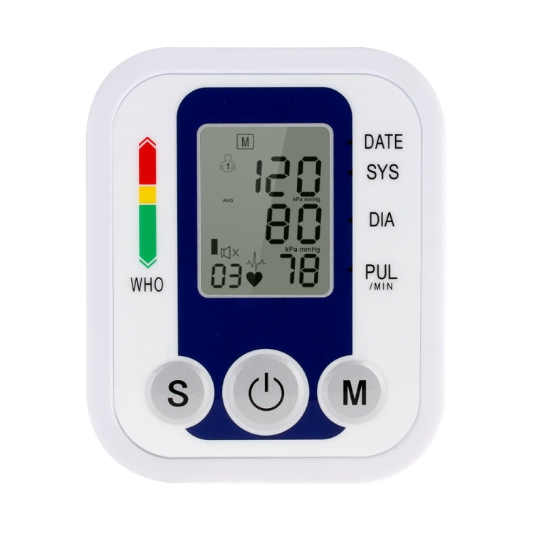 ZK-B02 Monitor digitale automatico della pressione arteriosa del braccio superiore Sfigmomanometro Manometro Battito cardiaco Misuratore di frequenza Tonometro Pulsometro