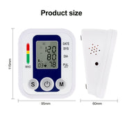 ZK-B02 Monitor digitale automatico della pressione arteriosa del braccio superiore Sfigmomanometro Manometro Battito cardiaco Misuratore di frequenza Tonometro Pulsometro
