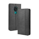 Per Nokia 7.2 / Nokia 6.2 Custodia in pelle a vibrazione orizzontale con fibbia magnetica Retro Crazy Horse Texture, con supporto e slot per schede e cornice per foto
