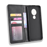 Per Nokia 7.2 / Nokia 6.2 Custodia in pelle a vibrazione orizzontale con fibbia magnetica Retro Crazy Horse Texture, con supporto e slot per schede e cornice per foto