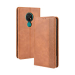 Per Nokia 7.2 / Nokia 6.2 Custodia in pelle a vibrazione orizzontale con fibbia magnetica Retro Crazy Horse Texture, con supporto e slot per schede e cornice per foto