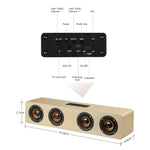 Altoparlante W8 Bluetooth 4.2 Quattro altoparlanti Super Bass Subwoofer con microfono 3,5 mm Supporto TF Card