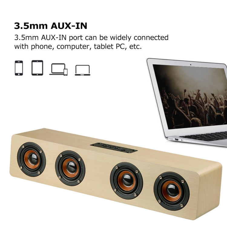 Altoparlante W8 Bluetooth 4.2 Quattro altoparlanti Super Bass Subwoofer con microfono 3,5 mm Supporto TF Card