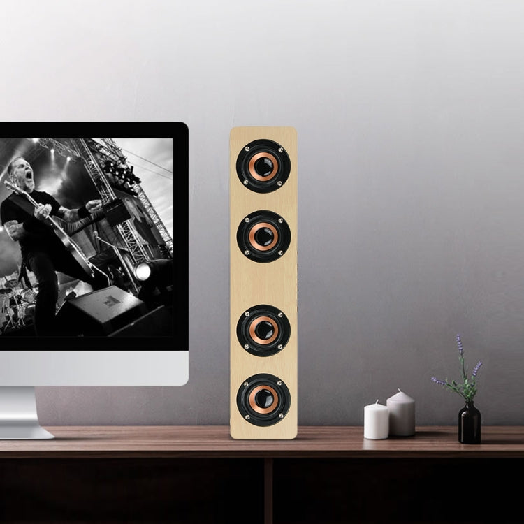 Altoparlante W8 Bluetooth 4.2 Quattro altoparlanti Super Bass Subwoofer con microfono 3,5 mm Supporto TF Card