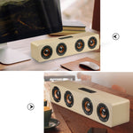 Altoparlante W8 Bluetooth 4.2 Quattro altoparlanti Super Bass Subwoofer con microfono 3,5 mm Supporto TF Card