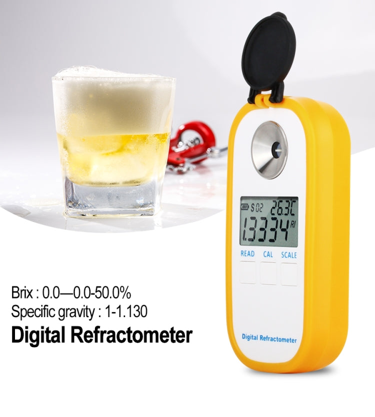 Rifrattometro digitale DR402 per birra e vino 0-50% Brix