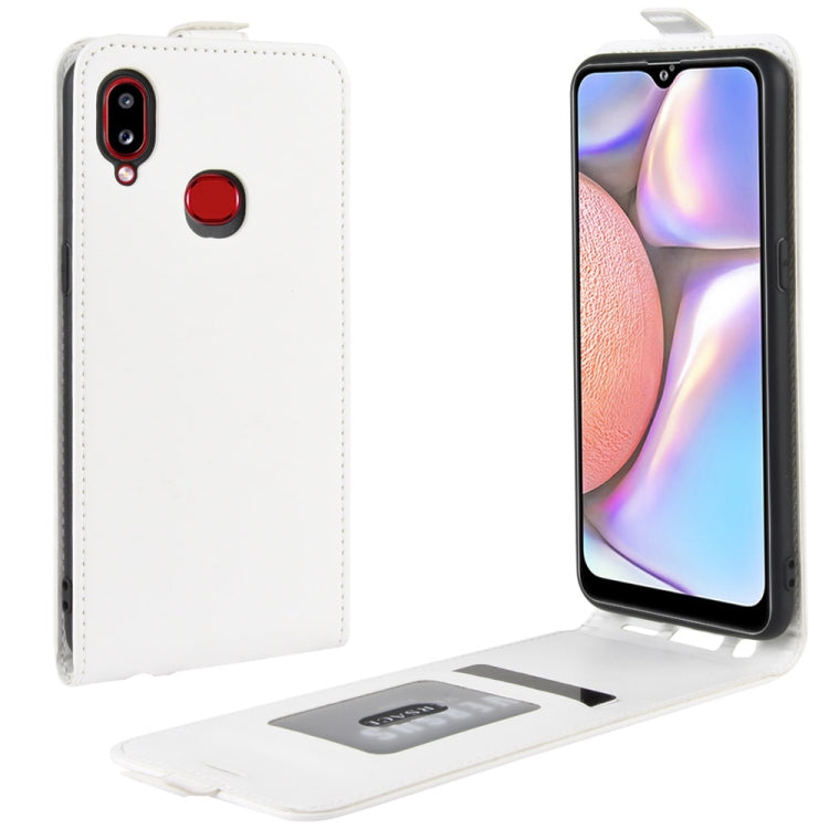 Per Galaxy A10s Custodia protettiva in pelle con vibrazione verticale Crazy Horse