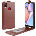 Per Galaxy A10s Custodia protettiva in pelle con vibrazione verticale Crazy Horse