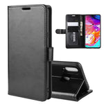 Per Galaxy A20s R64 Custodia in pelle pieghevole orizzontale a piega singola con supporto, slot per carte e portafoglio, For Galaxy A20s