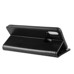 Per Galaxy A20s R64 Custodia in pelle pieghevole orizzontale a piega singola con supporto, slot per carte e portafoglio, For Galaxy A20s
