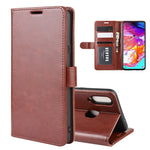 Per Galaxy A20s R64 Custodia in pelle pieghevole orizzontale a piega singola con supporto, slot per carte e portafoglio, For Galaxy A20s